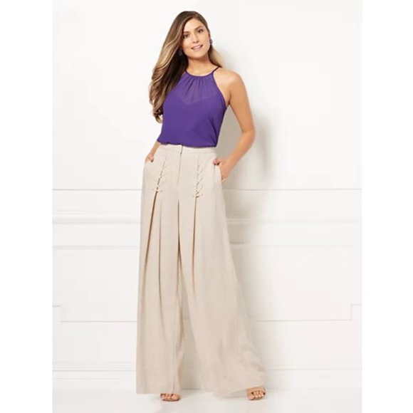 eva mendes for New York & Company Wide-Leg Pant 8 - Picture 3 of 3